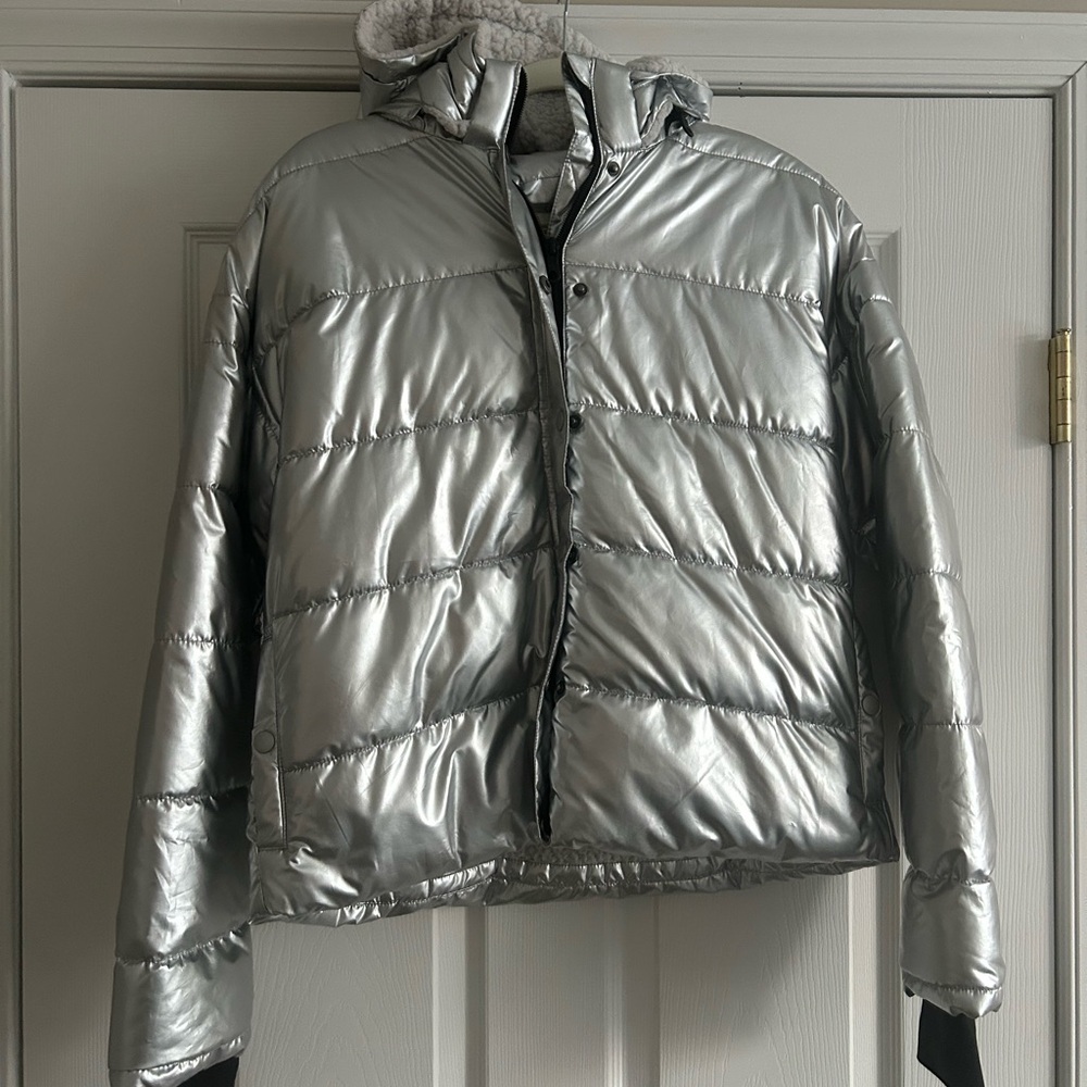 Silver Puffer Jacket
